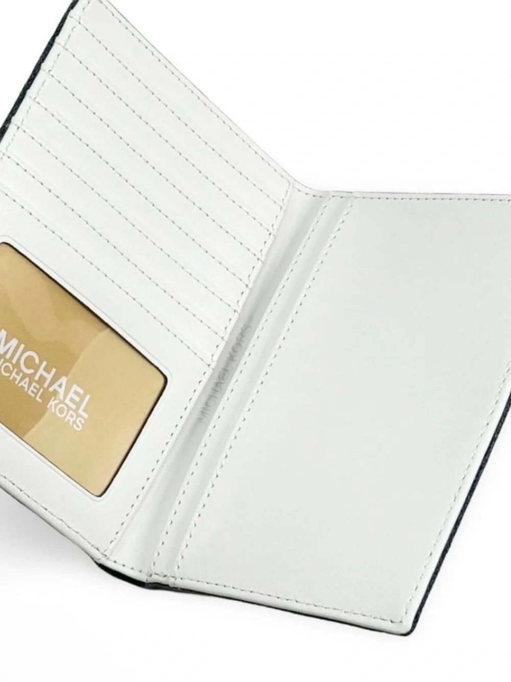 Michael Kors JetSet Blue Denim Travel Passport Holder
